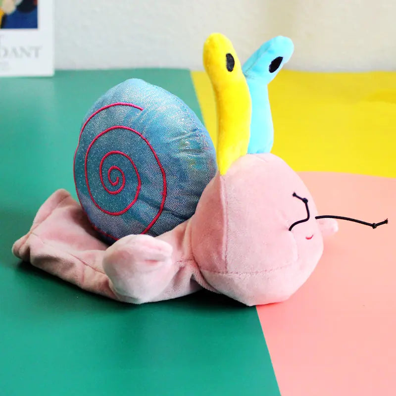 Hand Puppet Snail Plush Toy for Kids' Theater