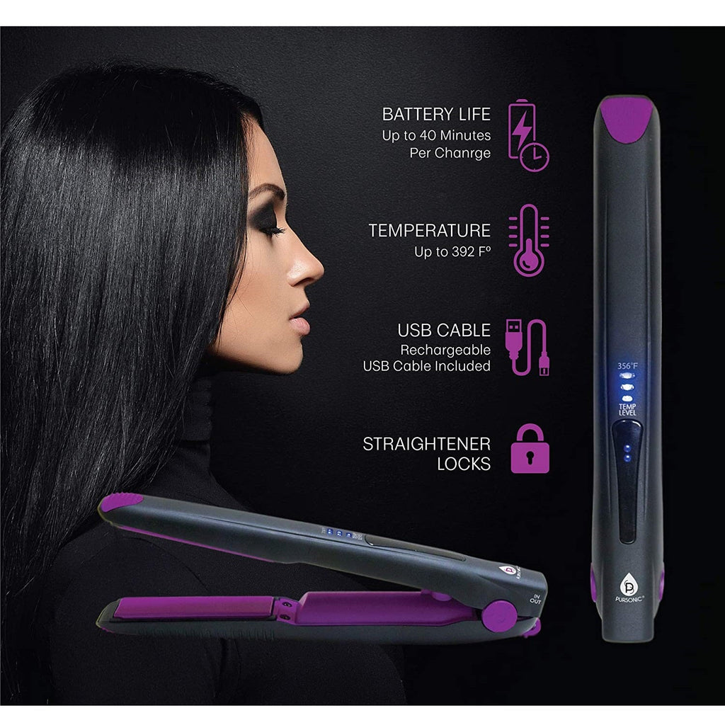 USB Rechargeable Hair Straightener