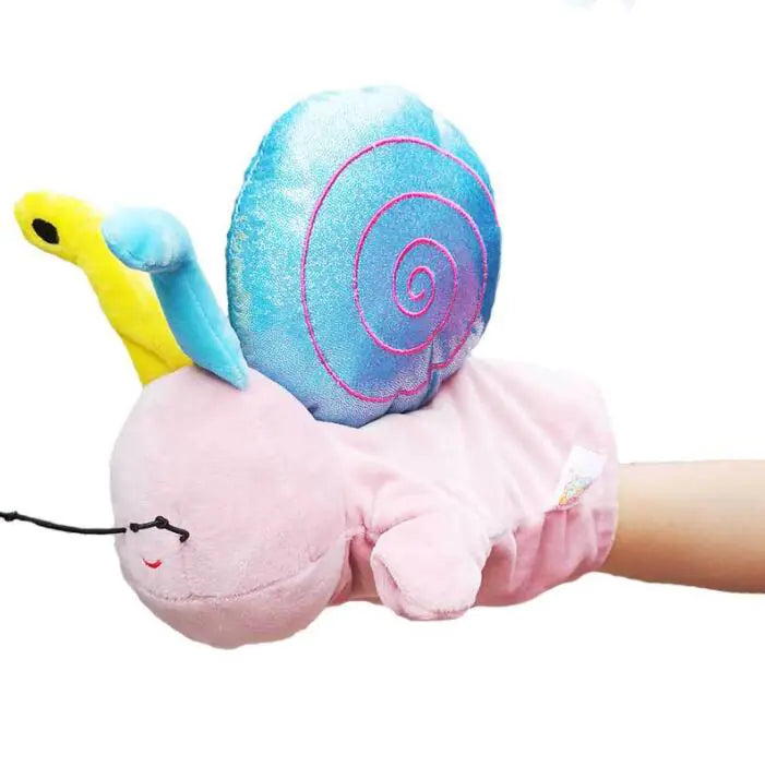 Hand Puppet Snail Plush Toy for Kids' Theater