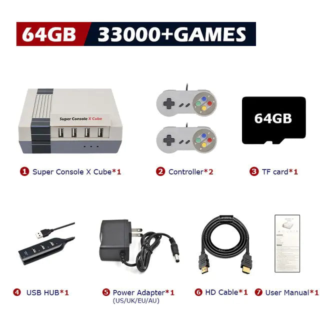 KINHANK Super Console X Cube - 117K Games & Emulators
