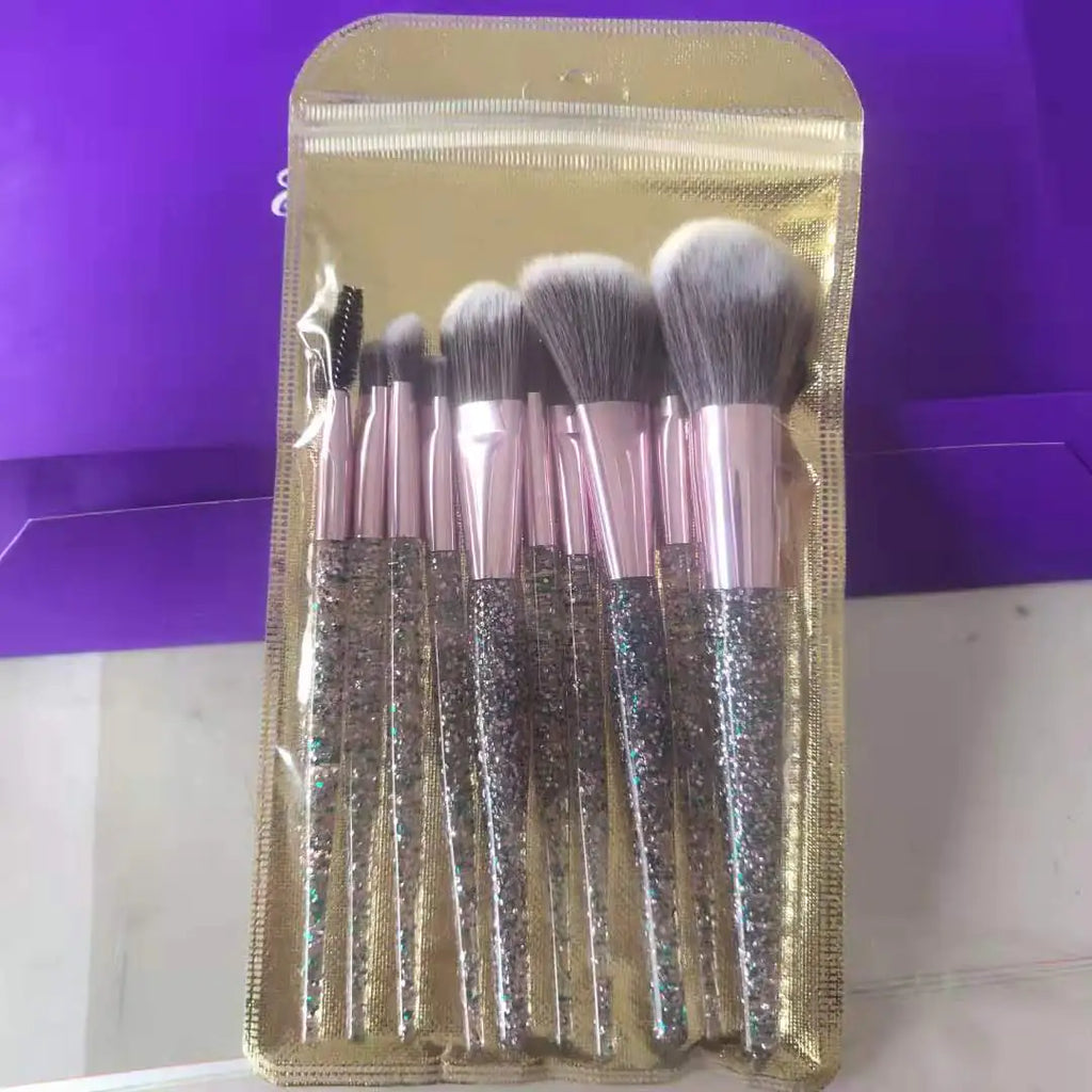 10-Piece Makeup Brush Set for Beauty and Blending