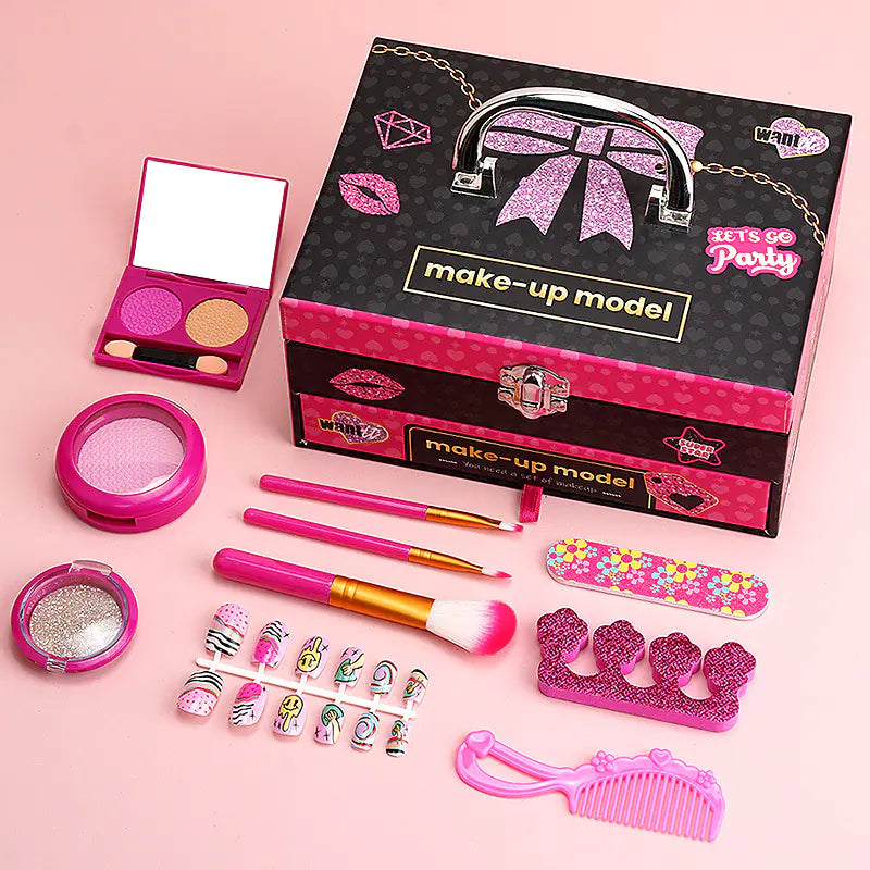 Kids' Makeup Toy Set with Carrying Case for Girls