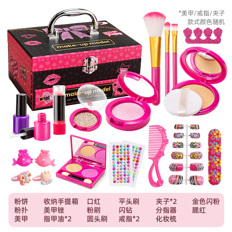 Kids' Makeup Toy Set with Carrying Case for Girls