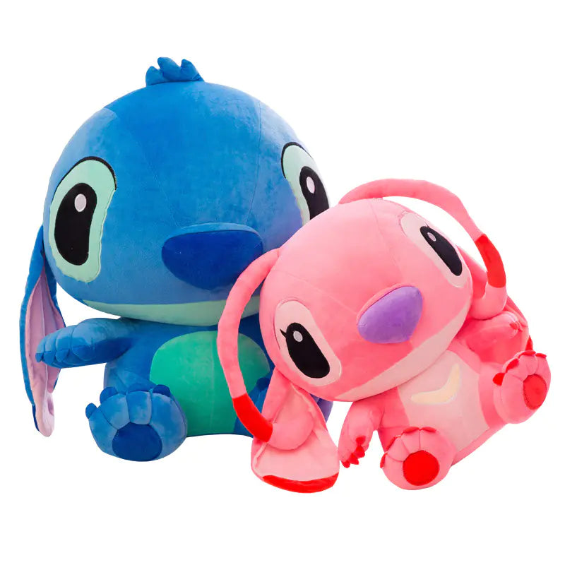 Large Stitch Plush Toy and Angel Pillow Gift