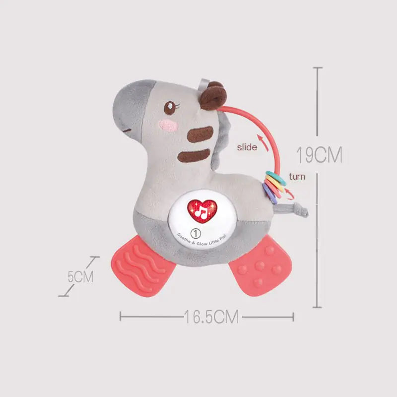 Electric Sound & Light Animal Plush Toy for Babies